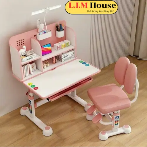 Bộ B1 bàn ghế học sinh  chống gù chống cận, chiều chỉnh chiều cao bằng tay quay