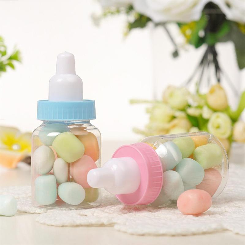 Product Introduction of Mini Baby Milk Bottle Shaped Box, 12pcs Creative Portable Candy Storage Box, Birthday Party Decor 19