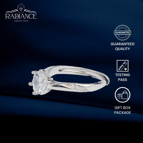 [ PROMO LIVE ] Cincin R006   Wanita Wanita  Ring Tunangan Nikah Kawin wedding ring Lapisan Aesthetic Adjustable Wanita Tunangan Nikah Kawin Wedding Elegan Perhiasan | Radiance Jewelry 2