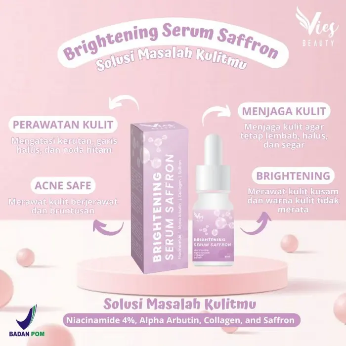 SERUM SAFFRON BPOM BY VIES BEAUTY/SERUM GLOWING 5