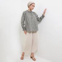 Gambar MFMW Arela Atasan Blouse Tosca Motif Bunga - L dari MFMW Shop Kota Bandung 4 Tokopedia