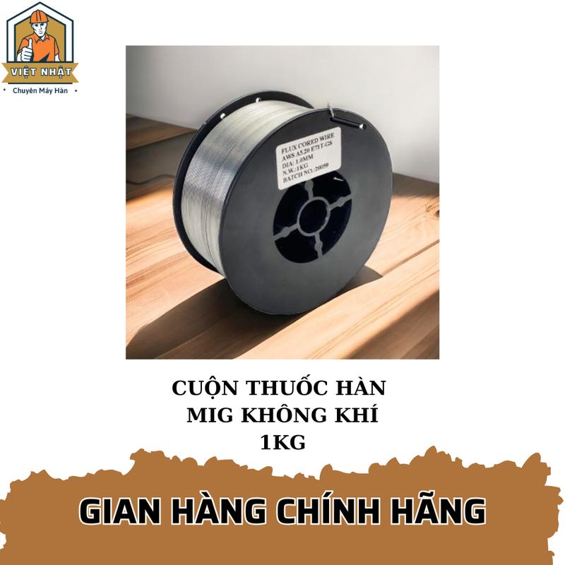 Cuộn dây hàn MIG không dùng khí 1kg cho máy hàn 0