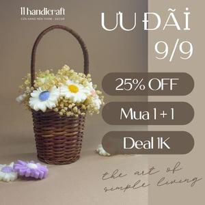 11 Handicraft Hoa Cúc Sáp Thơm 11 Handicraft - Treo Tủ Quần Áo Xe Hơi - Quà Tặng Nhỏ Xinh Tinh Tế 20g - Hương Thơm Lâu An Toàn - Thiết Kế Hoa Cúc Nhiều Màu Sắc - Quà Tặng Ý Nghĩa Sang Trọng