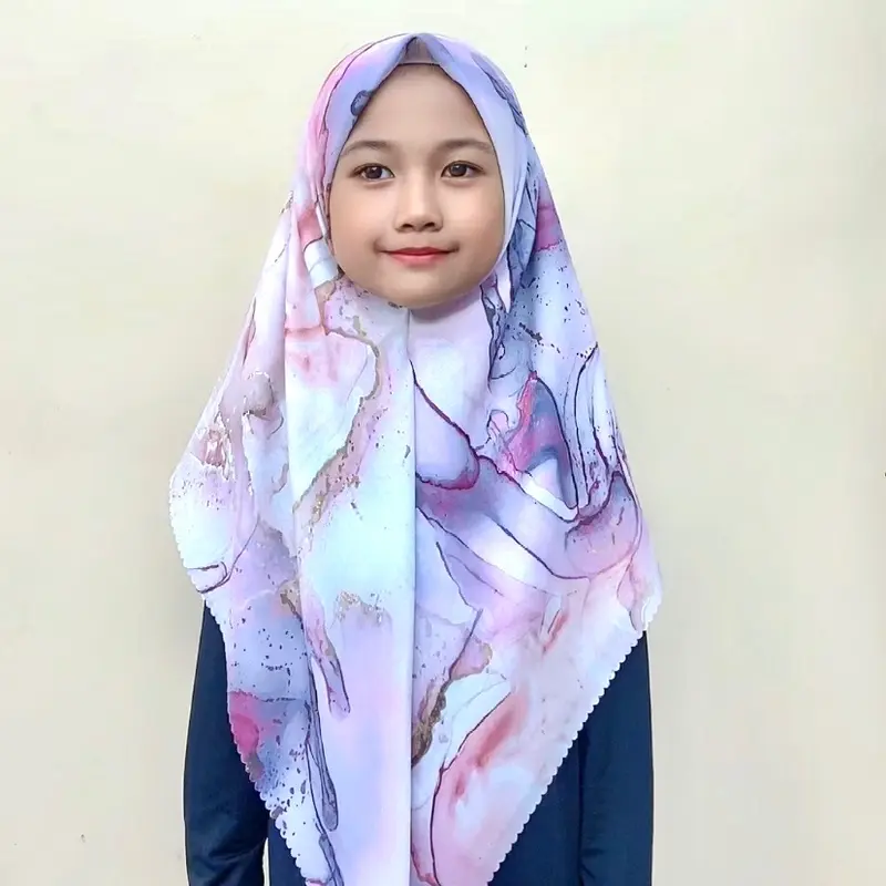 VOAL PRINTING INSTANT ALL MOTIF PART III / HIJAB INSTAN ANAK / KERUDUNG ANAK Muslim 3