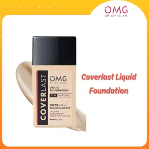 OMG Oh My Glam Coverlast Liquid Foundation SPF 20 PA++ | Alas Bedak