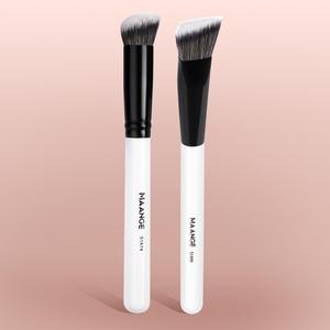 MAANGE 2pcs Brochas de maquillaje para corrector profesional, ideales para una cobertura impecable y mezcla suave, herramientas esenciales para la aplicación de maquillaje, accesorios de maquillaje, regalos para amigas