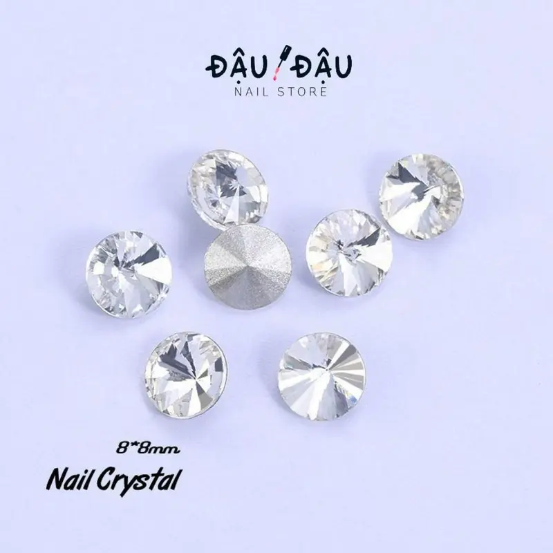 Lẻ 01 viên đá giả úc K9 Pha lê đủ hình đính móng - Phụ kiện làm nail   - Đậu Đậu Nail Store 5