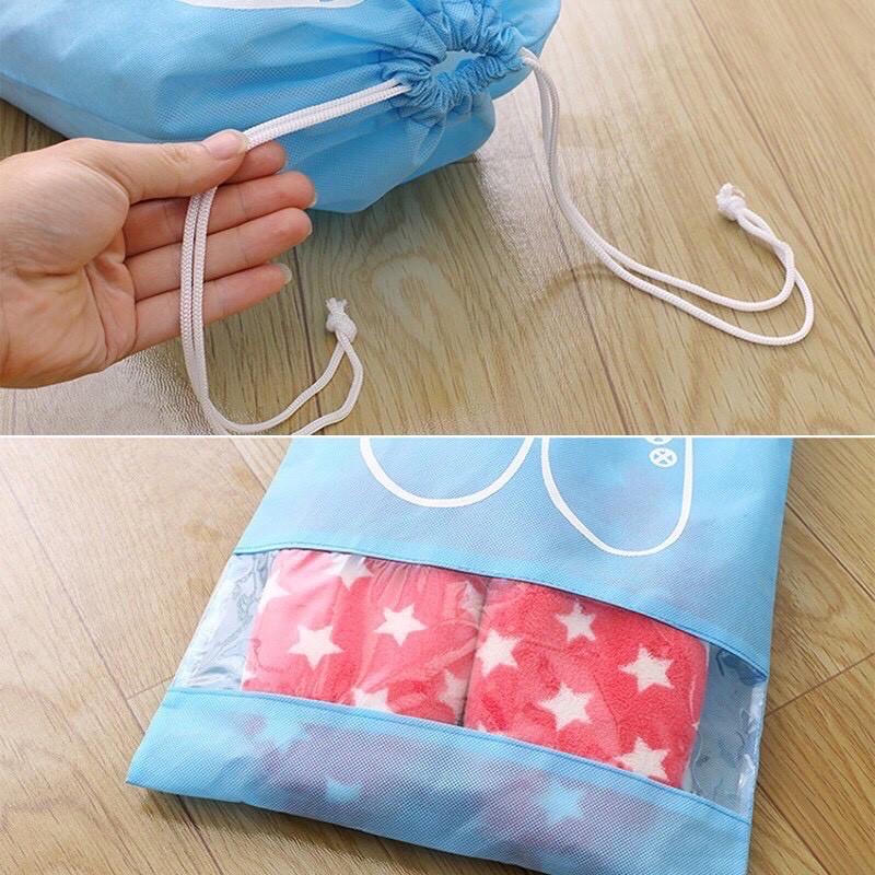 Túi Vải Đựng Giày Dép Dây Rút Chống Bẩn Du Lịch Với Họa Tiết Thiết Kế Đẹp Mắt 2