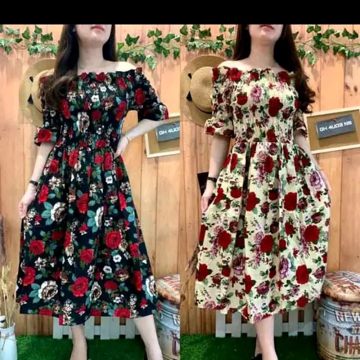 dress Sabrina the rose selutut