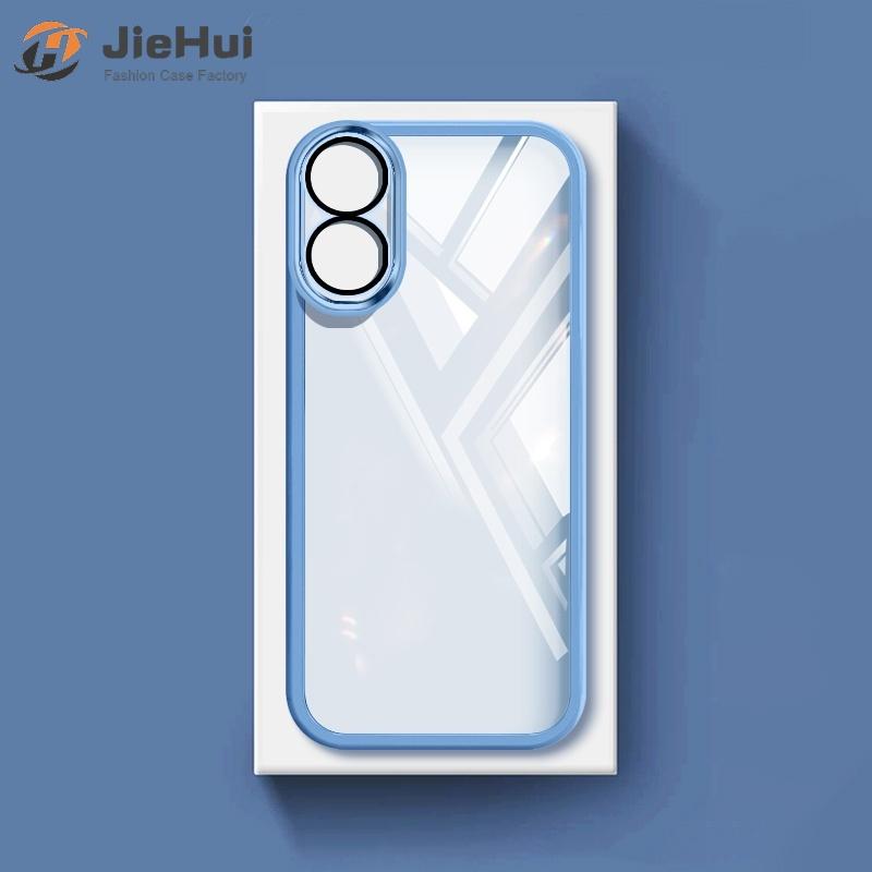 eHui Ốp Điện Thoại Trong Suốt, Dành Cho OPPO A18, A38, A17, A17K, A78, A98, F23, A1 Pro, Reno 8T, 4G Và 5G, Che Phủ Toàn Bộ Camera, Với Ống Kính Bảo Vệ, Ốp Mềm Silicon, Màu Số 35713 4