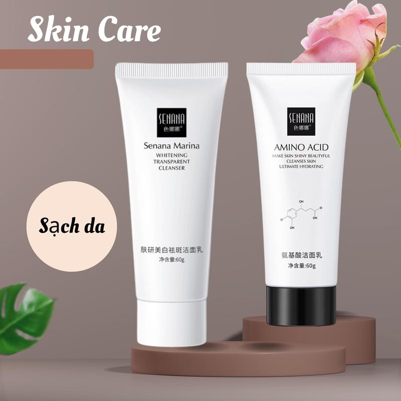 Product Introduction of Combo Sữa Rửa Mặt Amino Acid SENANA 60g Giúp Làm Sạch Sâu Bụi Bẩn Giảm Bã Nhờn Hỗ Trợ Thu Nhỏ Lỗ Chân Lông Cho Bạn Làn Da Mịn Màng 1