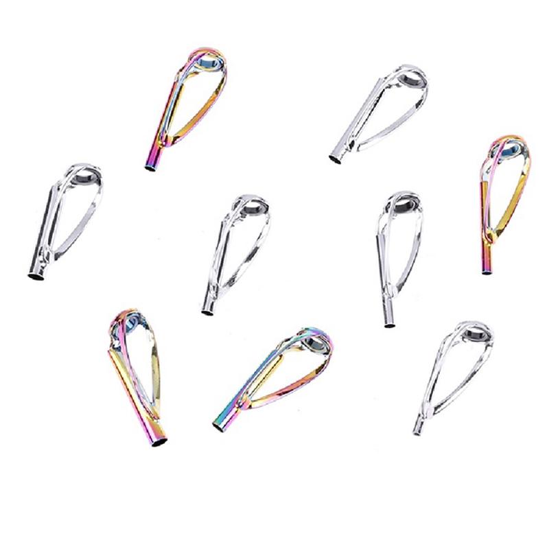 Product Introduction of 1pc Sliver/Rainbow Top Tip Guide Ring Free of Tangle for Spinning Fishing Rod Fishing Accessories 48