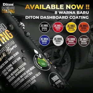 DITON DASHBOARD COATING 9800 ORIGINAL BLACK 9801 original red original blue original yellow 400ml Car Orange Paint Semir