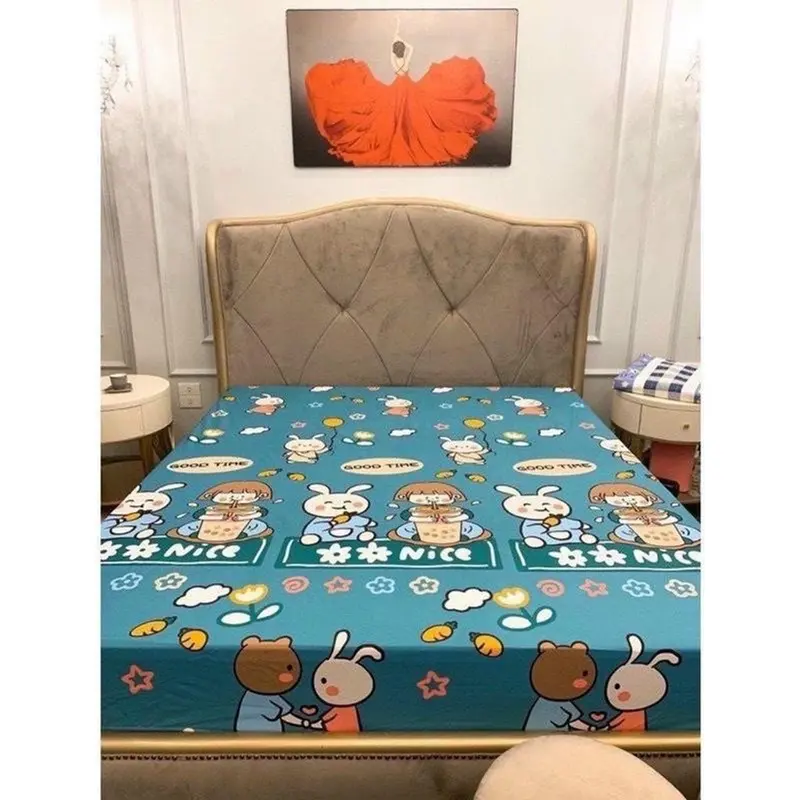 [BÁN RẺ LẤY TƯƠNG TÁC] Ga Chống Thấm Cotton, Nằm Trực Tiếp Không Nóng, Không bí, Không Sột Soạt 2