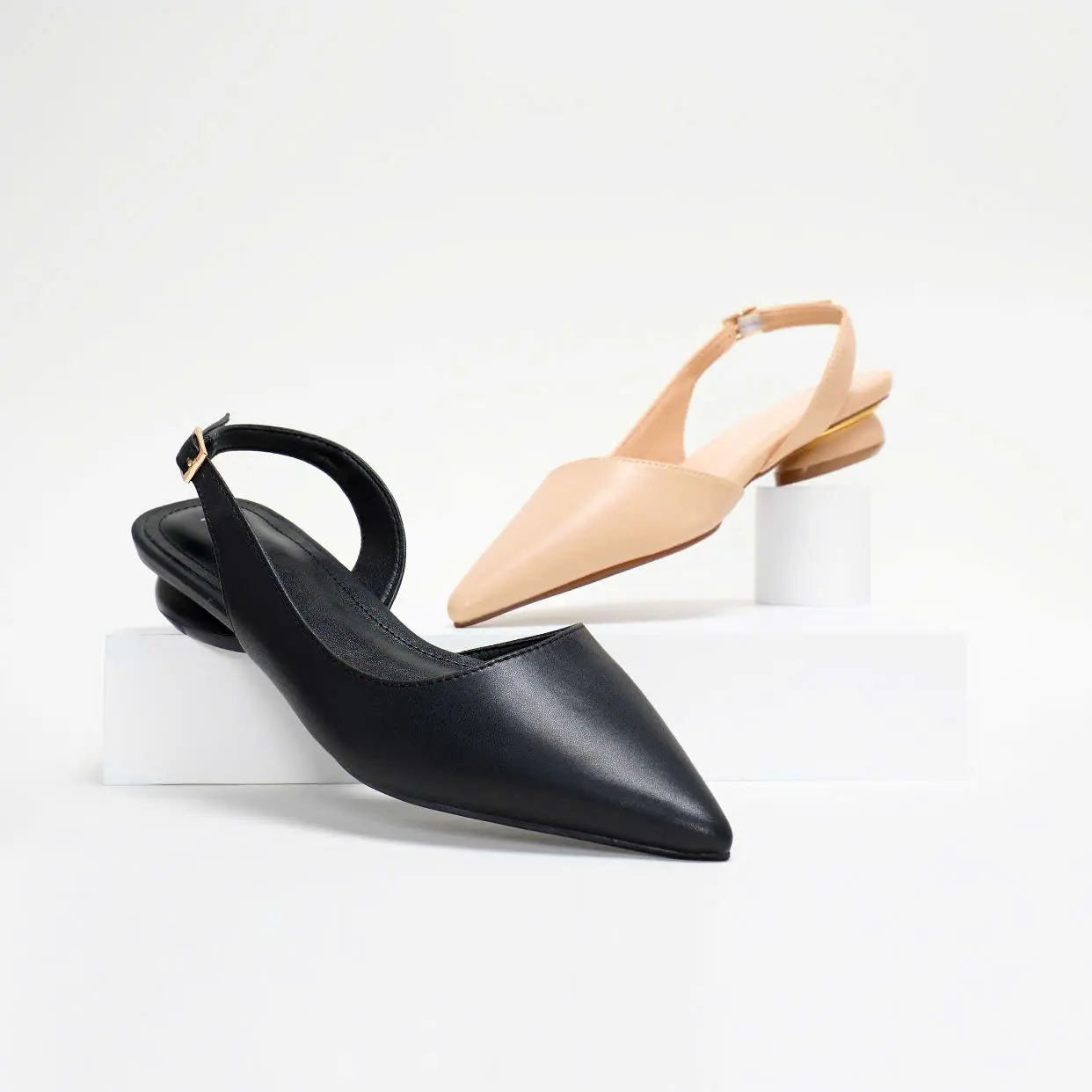 [PABNO] Giày Slingback trơn 3P PABNO PN12018