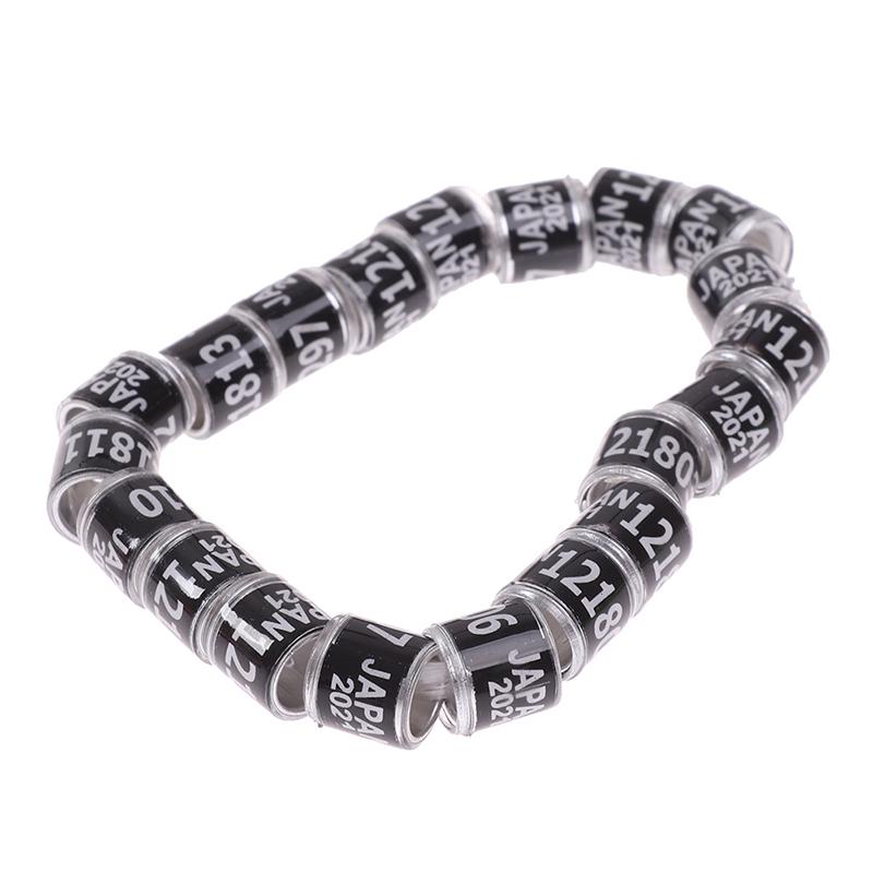 Product Introduction of 20 pcs Pigeon Foot Ring With Word Earrings 2023 Multicolor Bird Tools 25