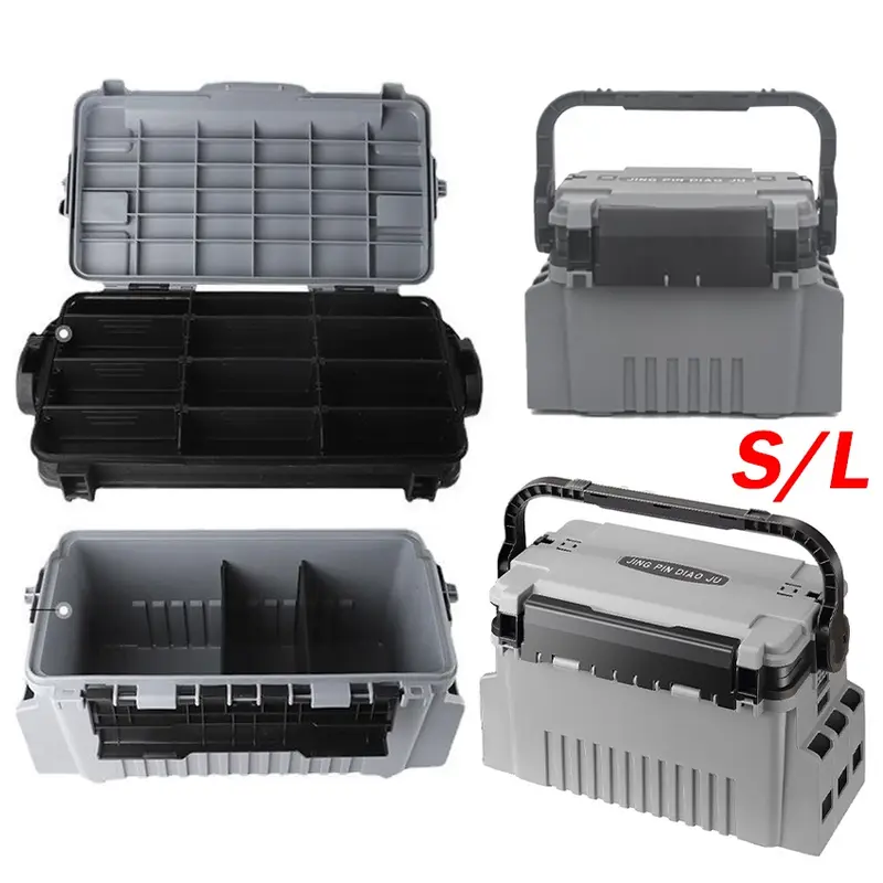 Tackle Box Pancing Kotak Peralatan Pancing Jigging Lure Box Fishing Box Mancing Serbaguna Besar Kecil Storage Box Pancing 3