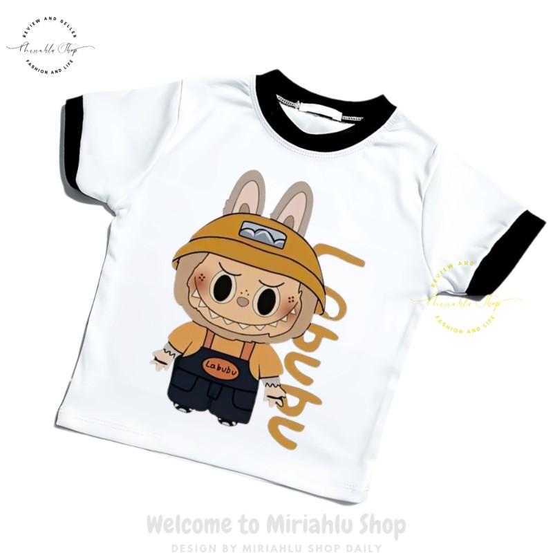 Product Introduction of Áo Thun Nữ Croptop Borip Basic Ôm Body In Hình Labubu Cam Nón, MLS237, Nữ Women Top Voi Dáng Ngắn Cổ Tròn Sọc Sò 23