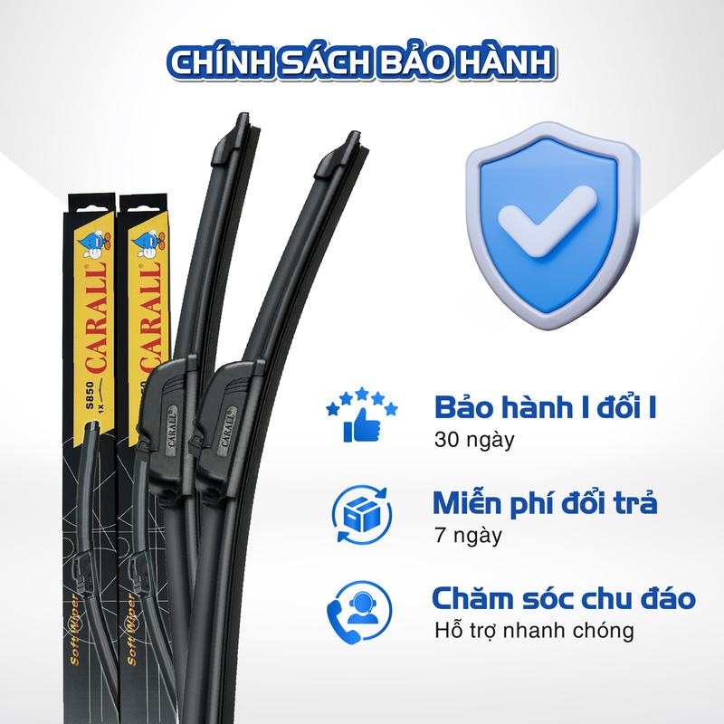 [ Gạt Mưa Innova ] Bộ Gạt Mưa Carall, Lưỡi Gạt Silicon, Thân Mềm Cao Su, Móc U Dùng Cho Dòng Xe Toyota Innova - Gạt Sạch, Êm Ái, Bền Bỉ - Fukio Bảo Hành 1 Đổi 1 4