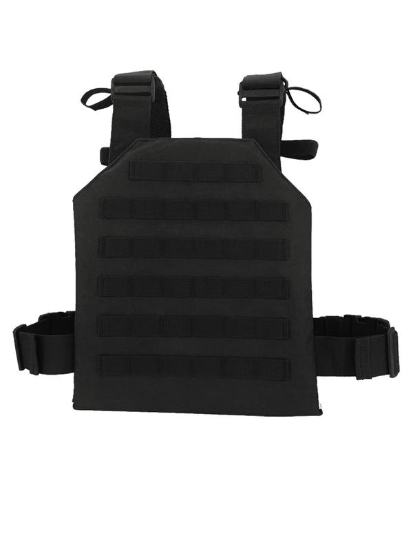 Tactical Lightweight Adjustable Molle Vest, Training Outdoor Plate Carrier with Patch, Best Friend Gifts, Casual Zipper Chest Bag for Outdoor Sports, Fashion Vest Bag for Daily Used, Protective Gear, Tactical Equipment 3
