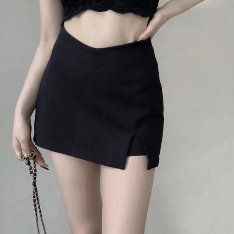 Chân Váy Ôm Body Xẻ Đùi Chất Umi Co Giãn Tốt Có Lót Quần Trong (Không Khoá) chanvay nu Nữ Women 4