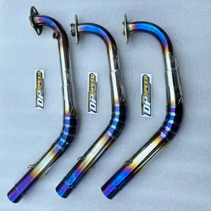 Leheran / Leher Edition Bluemoon knalpot  SALEMBA DP_SPEED Inlet 38 mm Edition Ceklis Jungstyle PNP Untuk Aerox Vario Beat Scoopy Mio Pcx Nmax Motorcycle