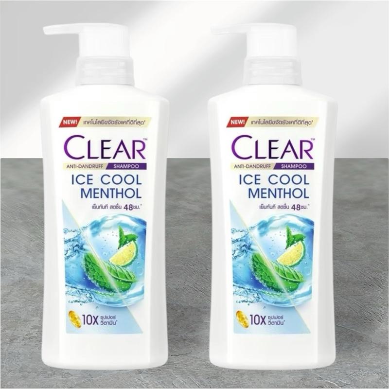 Combo 2 chai dầu gội Clear bạc hà Thái Lan 400ml/chai