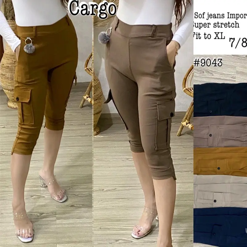 Cargo 7/8 Soft Jeans Stretch Import 9043