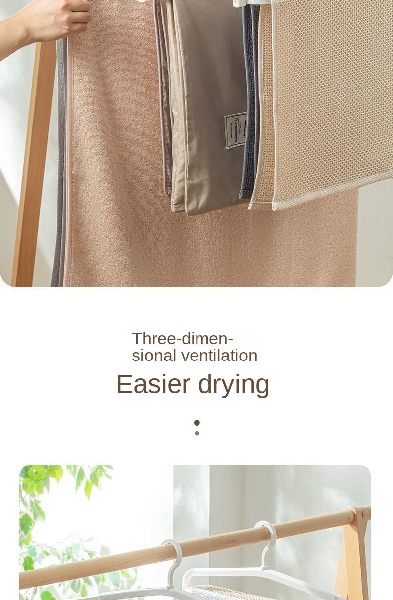 Product Introduction of Extendable Clothes Hanger - Stretchable Plastic Garment Rack for Bedding/Towels, Adult & Baby Use 2