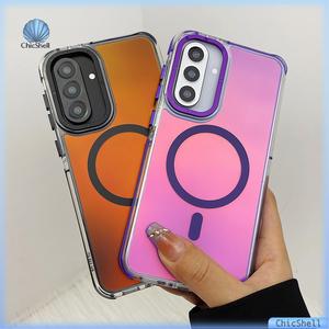 Ốp Điện Thoại Từ Tính, Nhiều Màu Sắc, Tương Thích Với Samsung A25 / A04 / A13 / S23 / S23 Plus / S22 UltraS25Ultra / S25Plus / S24Ultra / S24Plus / S24 / S23FE, Chống Sốc, Chống Trượt, Mặt Sau Cứng Với Các Cạnh Mềm, Tương Thích Với MagSafe