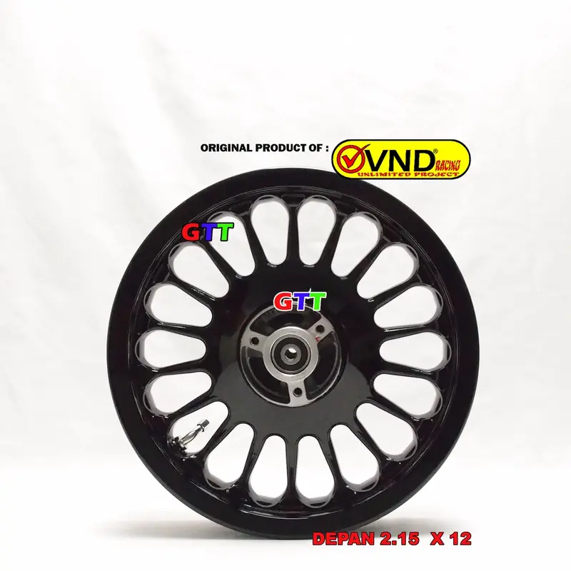 VELG RACING VND ROULLETE RING 12 YAMAHA MIO MIO M3, SOUL GT125, FINO 125, MIO Z, XRIDE 125 Accessories Gold 7