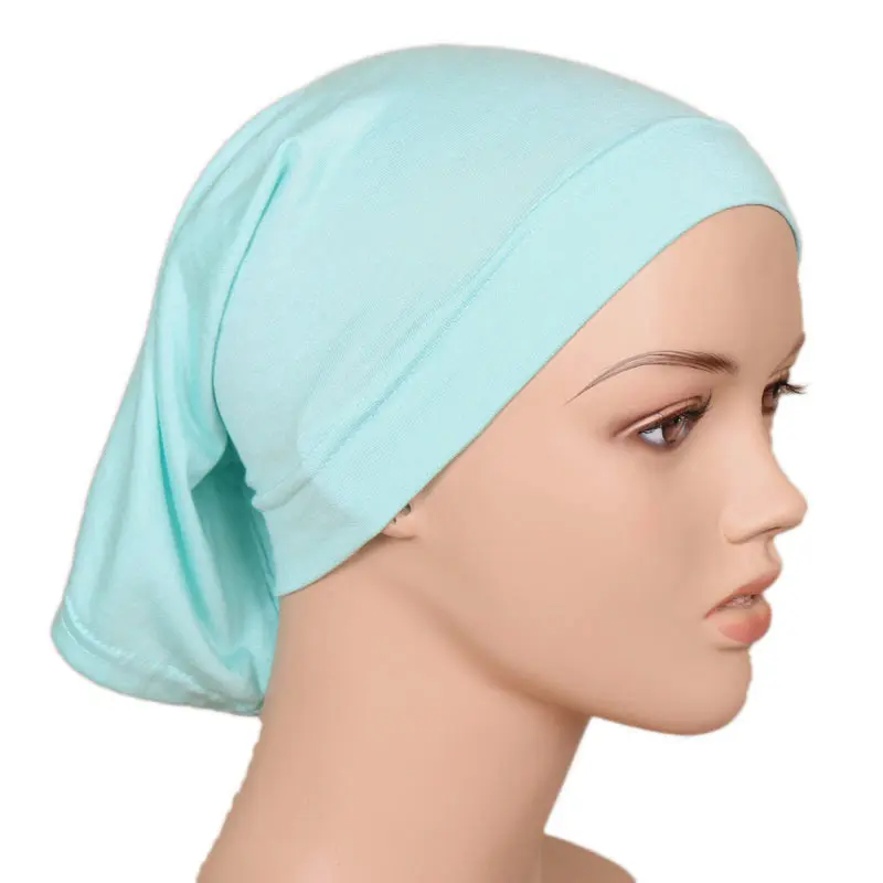 Mũ Ống, Bán Chạy, Không Vón Cục, Không Phai Màu, Nhiều Màu, Cơ Sở Cotton Mercerized Trơn Mũ Khăn Trùm Đầu Ống Thẳng Modal 6