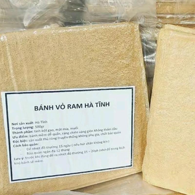 Bánh ram Hà Tĩnh Bánh cuốn nem Đặc Biệt gói 500g hút chân không ...