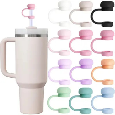6 Pack Straw Topper Compatible With Starbucks Cup, 7