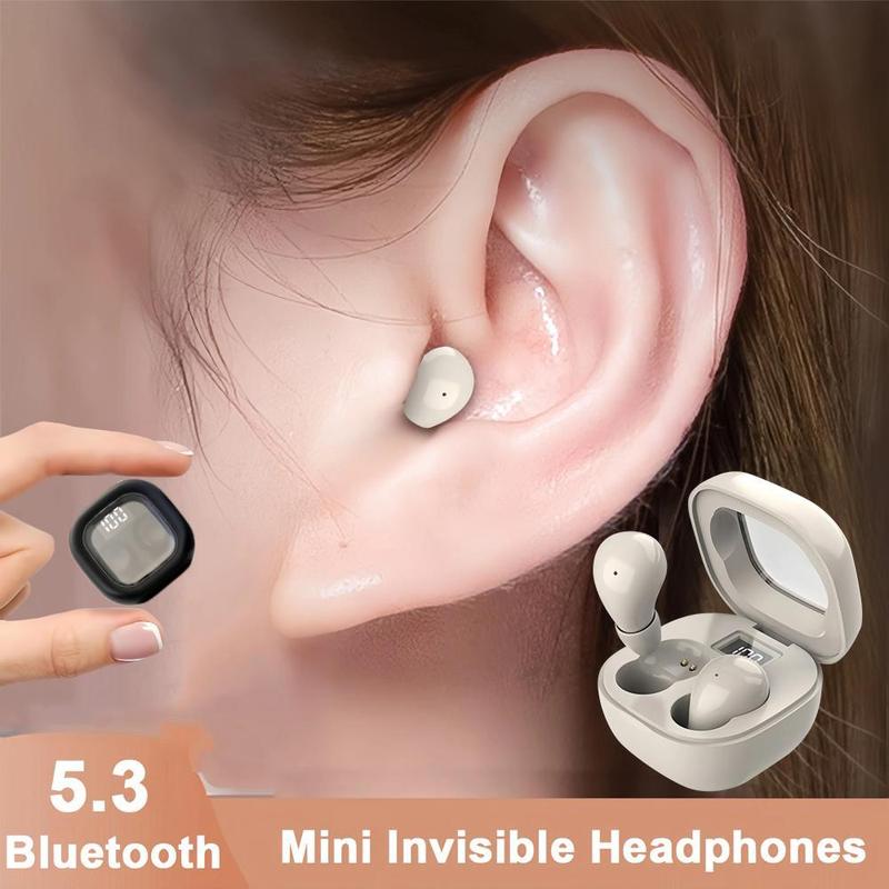Tai nghe không dây Sk19TWS , tai nghe trong tai Bluetooth , tai nghe vô hình khi ngủ, có Mic, khử tiếng ồn, tai nghe nhạc HiFi Nhét Tai Led Earphone