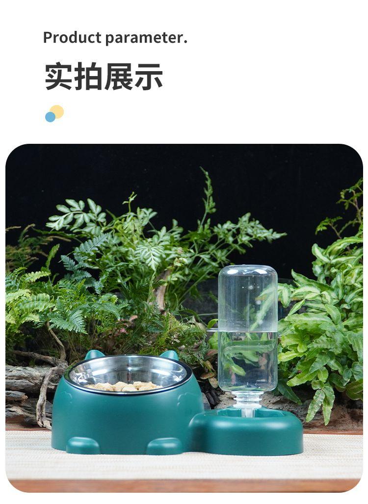 Product Introduction of Bát Đựng Thức Ăn Cho Mèo, Bát Đôi Chống Trượt, Nước Uống Tự Động, Thiết Kế Vát Tăng Chiều Cao, Chống Rơi, Thích Hợp Cho Chó Mèo, Đồ Dùng Thú Cưng, Năm 2024 10