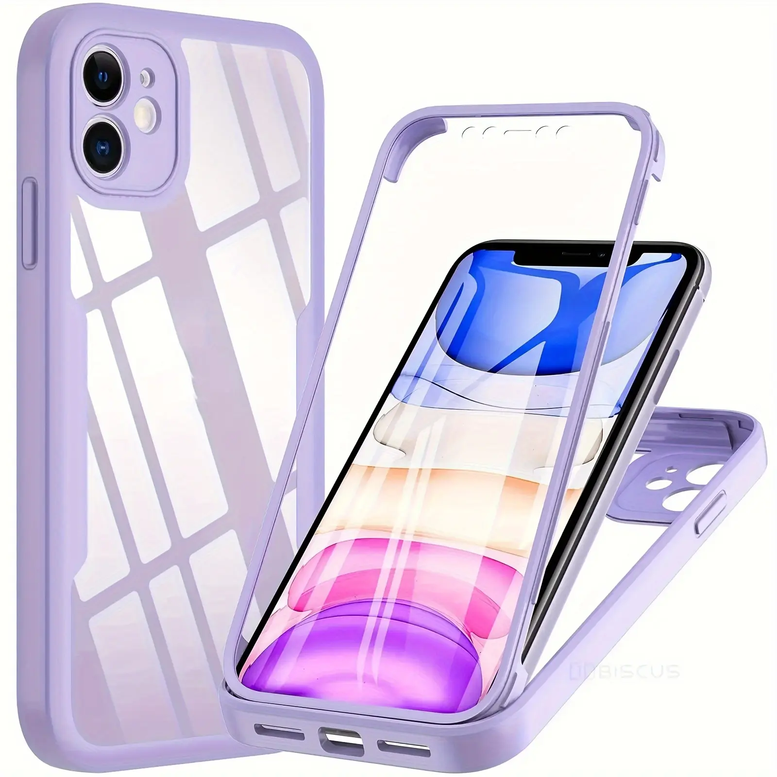 360 Full Body Clear Case - Shockproof, Luxury Bumper Protection for iPhone 16 15 13, 14, 11, 12 Pro Max, XS, 15 Plus - Ultra-Thin, Durable, Scratch-Resistant Back Cover with Front and Back Coverage