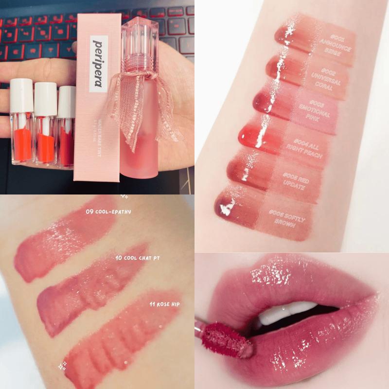 [ Son Chiết ] Son Nước Peripera Bóng Nhẹ Water Bare Tint 05 06 07