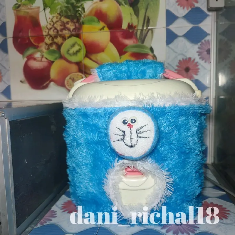Sarung megicom karakter bulu rasfur / Sarung magicom bulu rasfur Biru Hijau 4