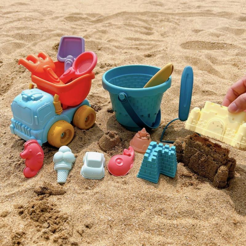 Product Introduction of Sand Digging Tools, Children's Beach Toys, ATVs, Children Playing At The Beach, Sand Castle, Bucket Set, Water Toys 26