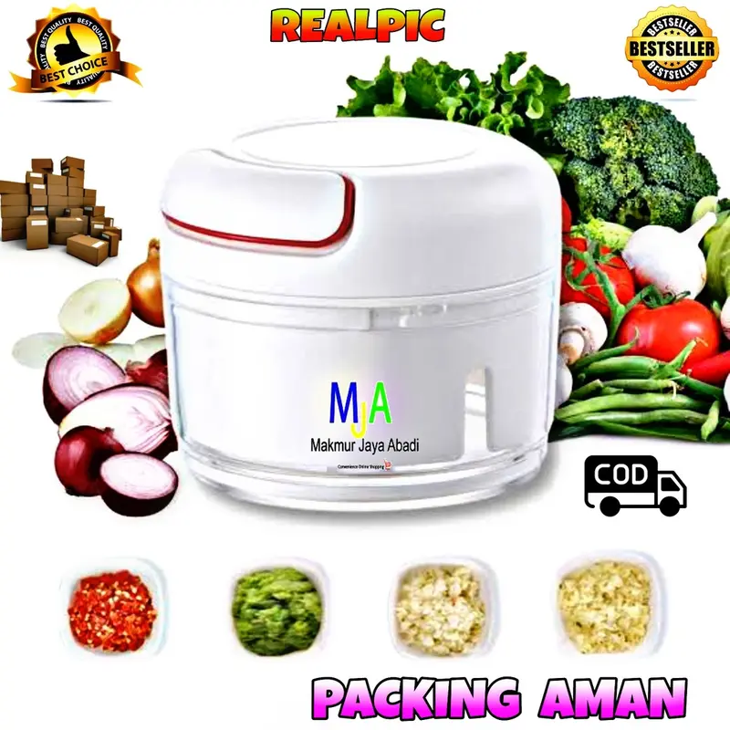 PROMO (BISA COD) MINI CHOPPER / Blender Tarik Manual Tangan / Penghalus Pencacah Bumbu 0