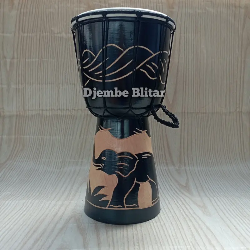 Kendang Jimbe Anak Termurah 30 Cm Alat Musik Tradisional Djimbe Gendang Terbang Mainan Anak Tradisional Edukasi Mini Mainan Kayu Souvenir 7