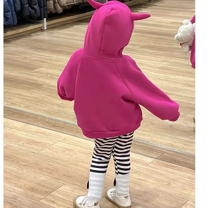 [10-30kg] Quần legging kẻ cho bé gái chất zip 1