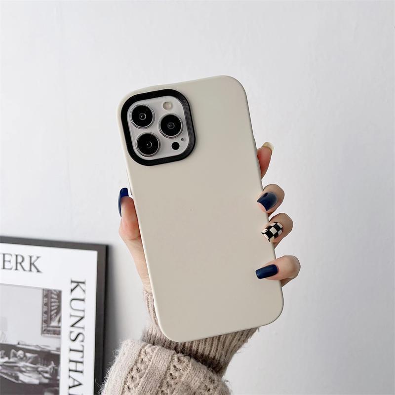 Sarung 3-dalam-1 untuk iPhone X, XS Max, XR, 11 Pro Max, 12, 13 Mini, 7, 8, 6 Plus, SE 2022, penutup Sarung silikon lembut kalis kejutan 9