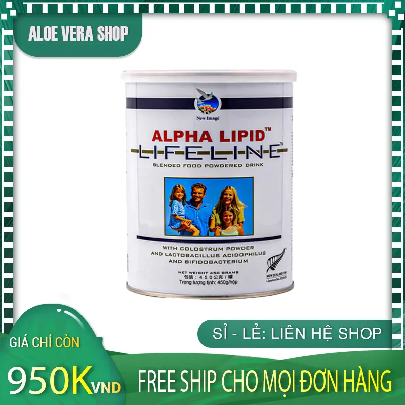 Sữa Non Alpha Lipid 450g Chính Hãng New Zealand AloeVeraShop