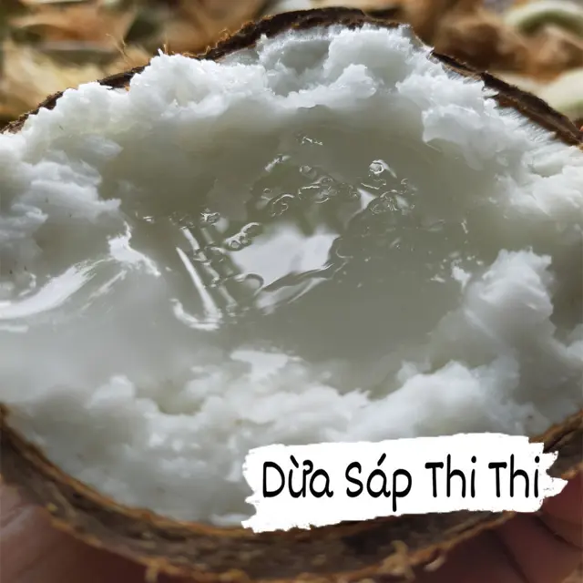 [Dừa Sáp Thượng Hạng Loại 1 - Size Nhỏ] (Trái 600gr-800gr) - Sáp Chuẩn Loại 1 Thượng Hạng
