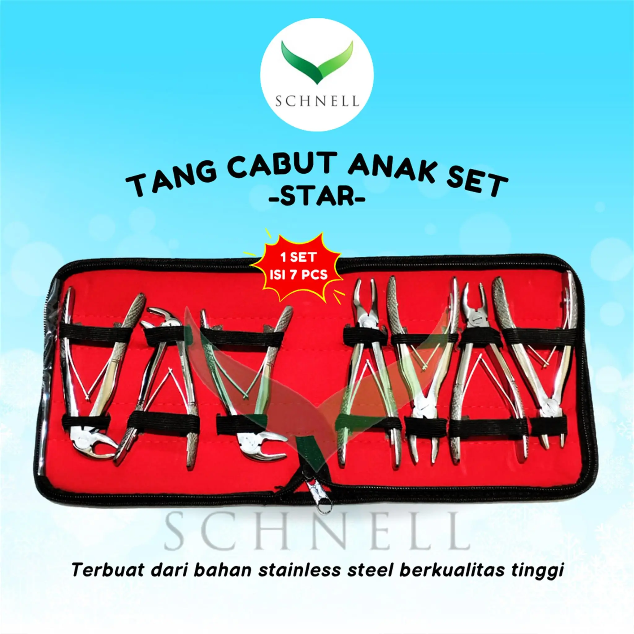 Star Tooth Forceps Child Set - Tang Cabut Gigi Anak