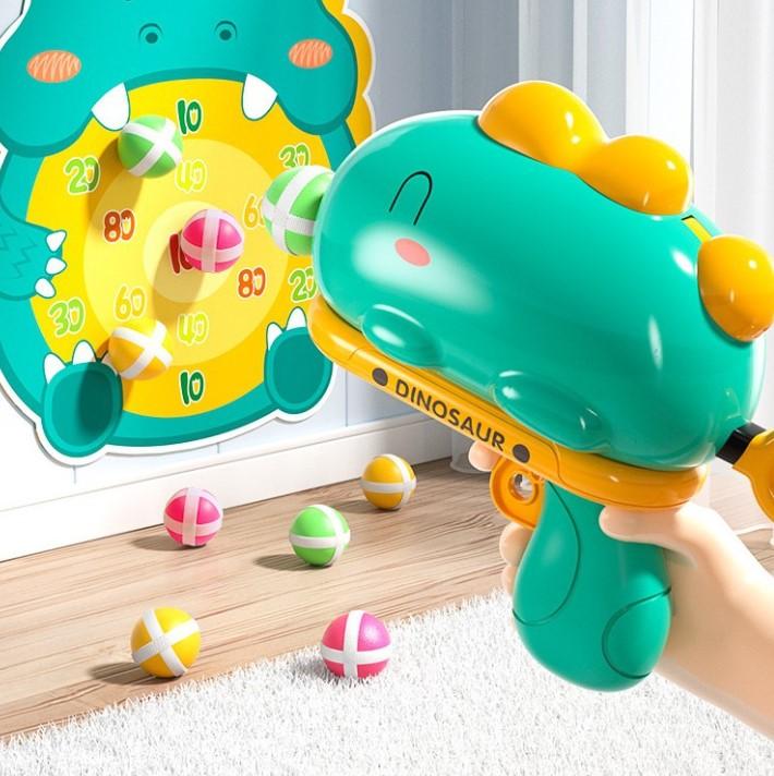 Đồ chơi máy ném bóng phi tiêu bóng dính cho bé