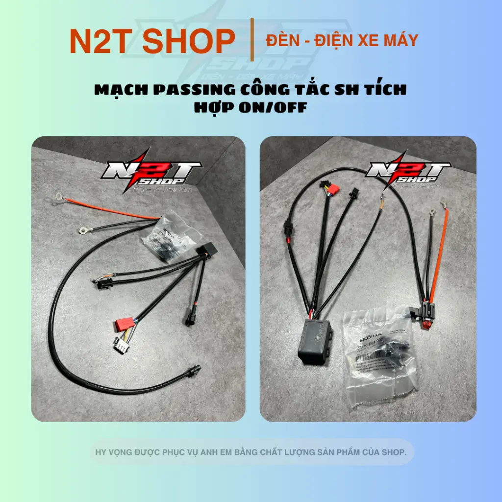 Mạch lắp đèn trợ sáng cho xe Winner - sử dụng công tắc SH Phụ Tùng Phụ Kiện