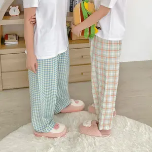 Chaewon Pants - Celana Tidur Panjang / Celana Santai Gingham Kotak Korea